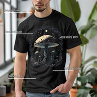 Thumbnail for Mens Forest Sunset Shirt Woodland Outdoor Camping Short Sleeve Premium Funny Graphic Tees