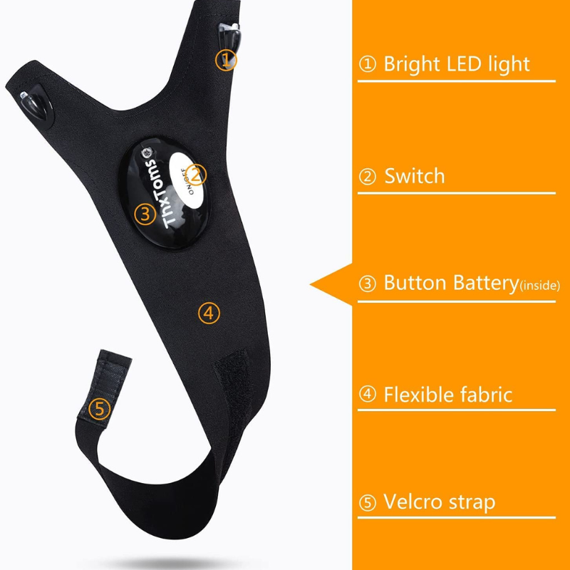 LED Flashlight Waterproof Gloves