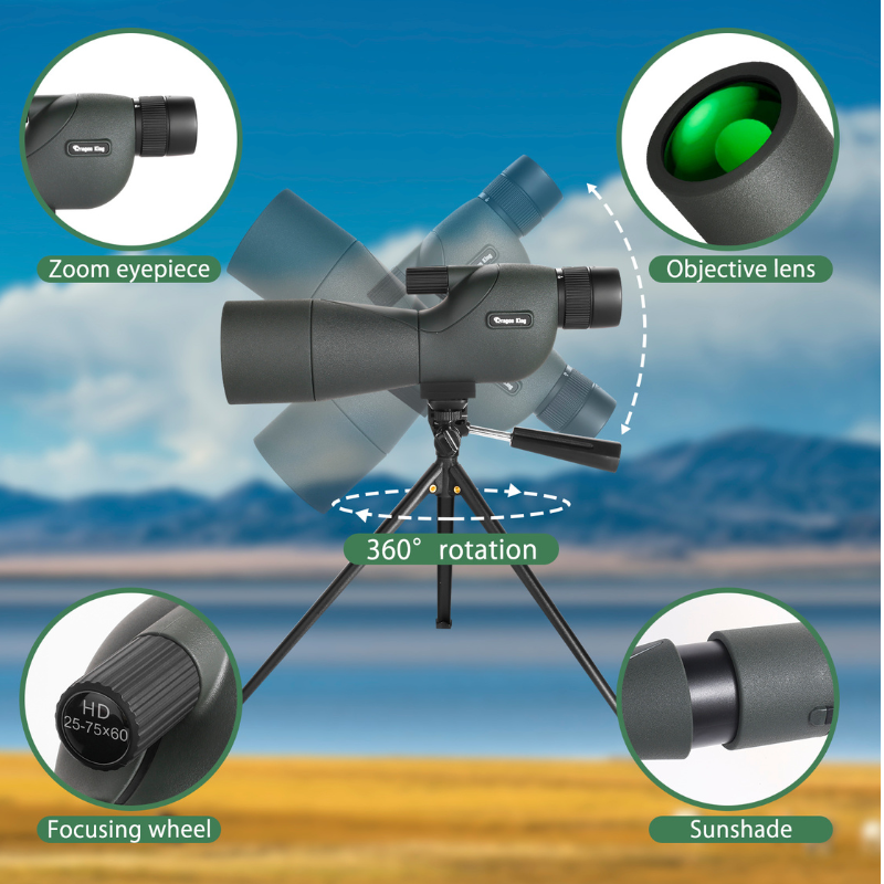 25-75X60 Spotting Scopes for Target Shooting