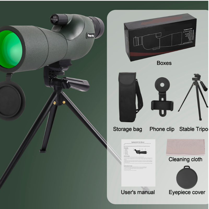 25-75X60 Spotting Scopes for Target Shooting