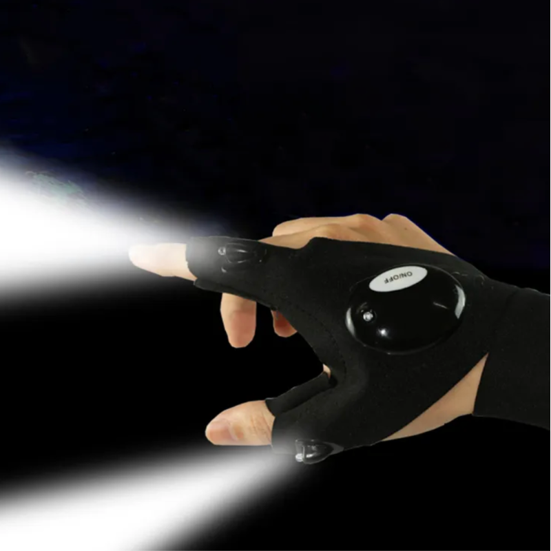 LED Flashlight Waterproof Gloves