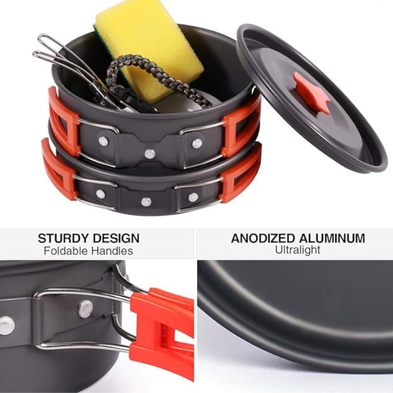 Camping Cookware Mess Kit