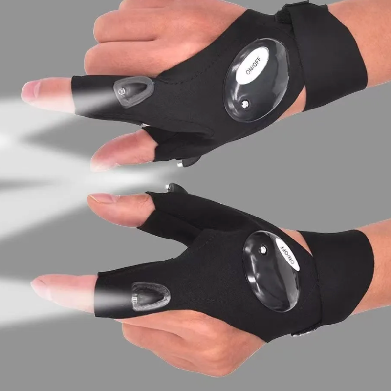 LED Flashlight Waterproof Gloves