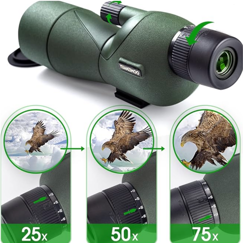 25-75X60 Spotting Scopes for Target Shooting