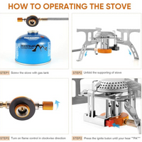 Thumbnail for Foldable Camping Gas Stove