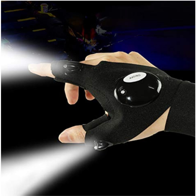 LED Flashlight Waterproof Gloves